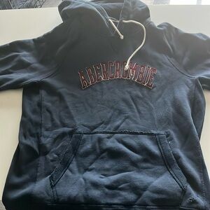 Dark Blue Abercrombie hoodie in great quality never worn.  No tags.